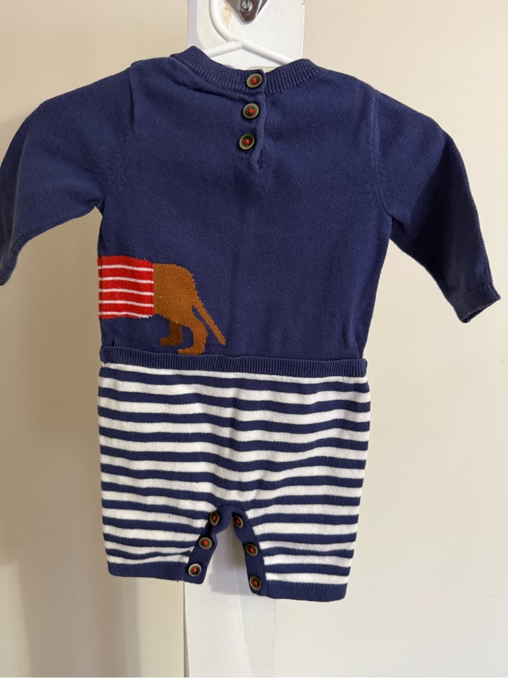 Baby Boden Sausage Dog Knitted Romper - Picture 8 of 10